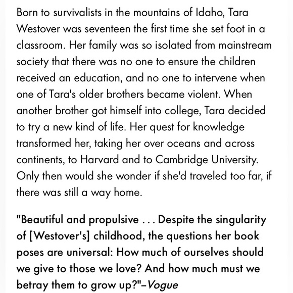 Book: Educated x Tara Westover - Picture 3 of 7